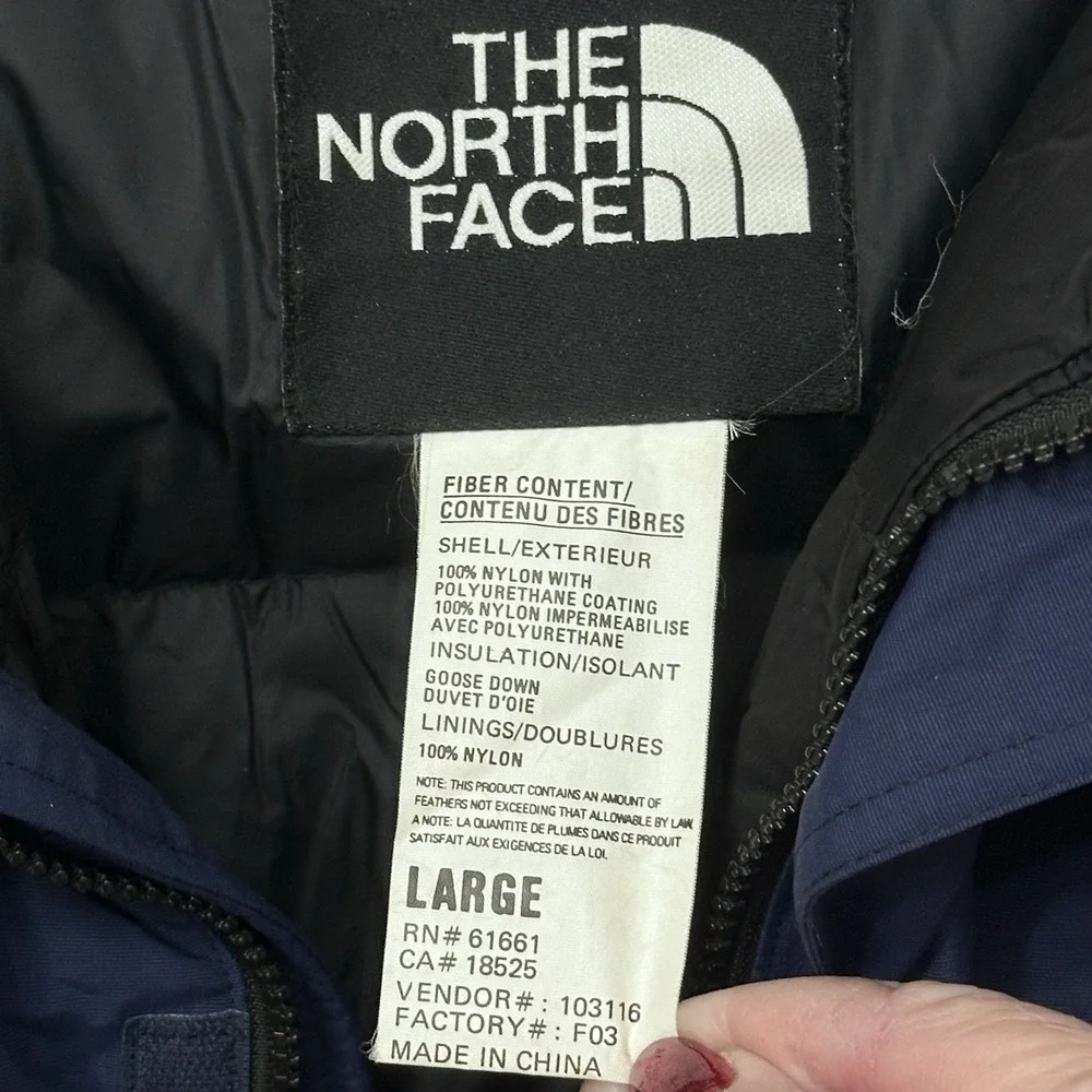 VTG The North Face‎ Goose Down Ski Jacket Men's Size Large Extreme Snowboard Y2K